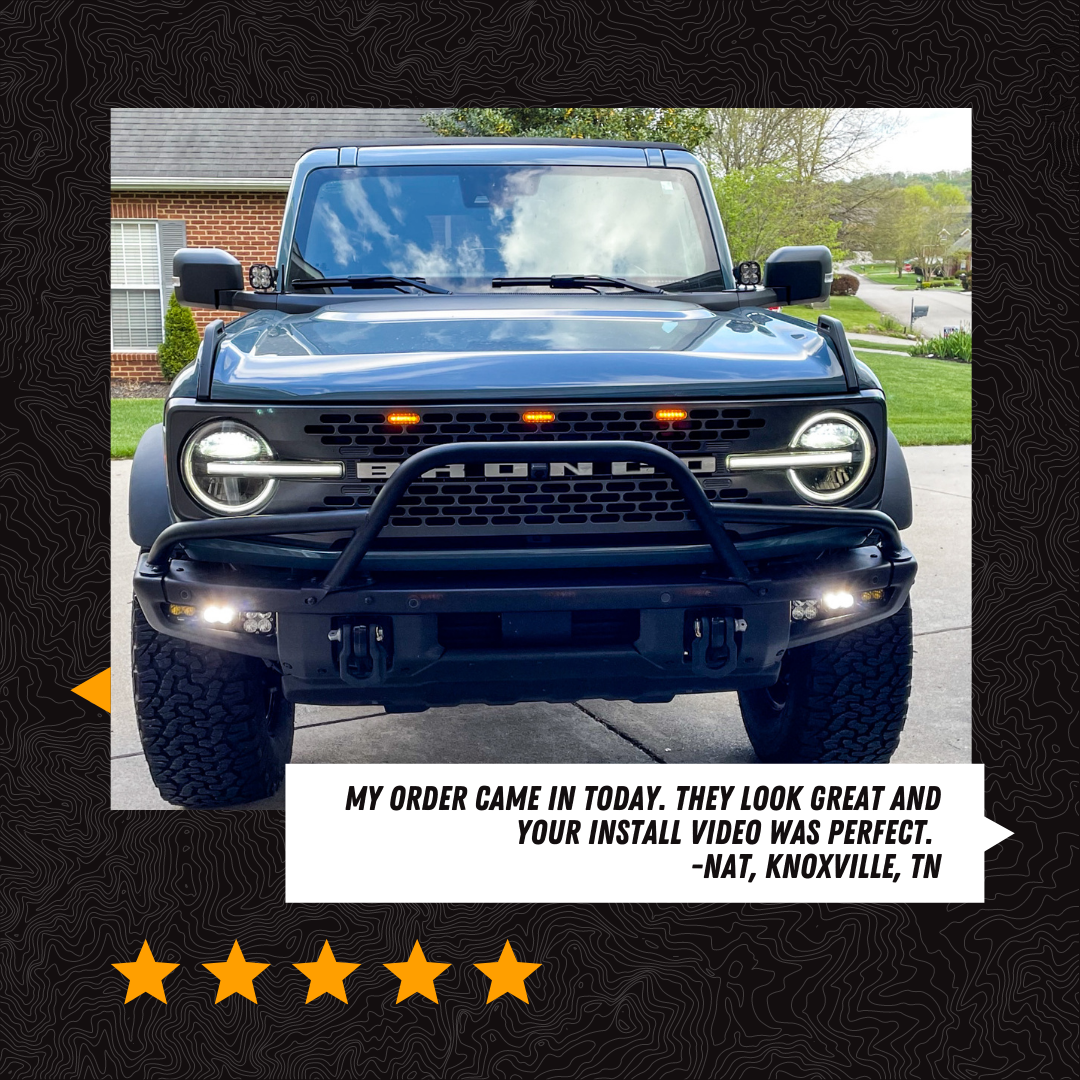 Bronco Led Grill Lights | Bronco Led Headlights | Bronco Leds