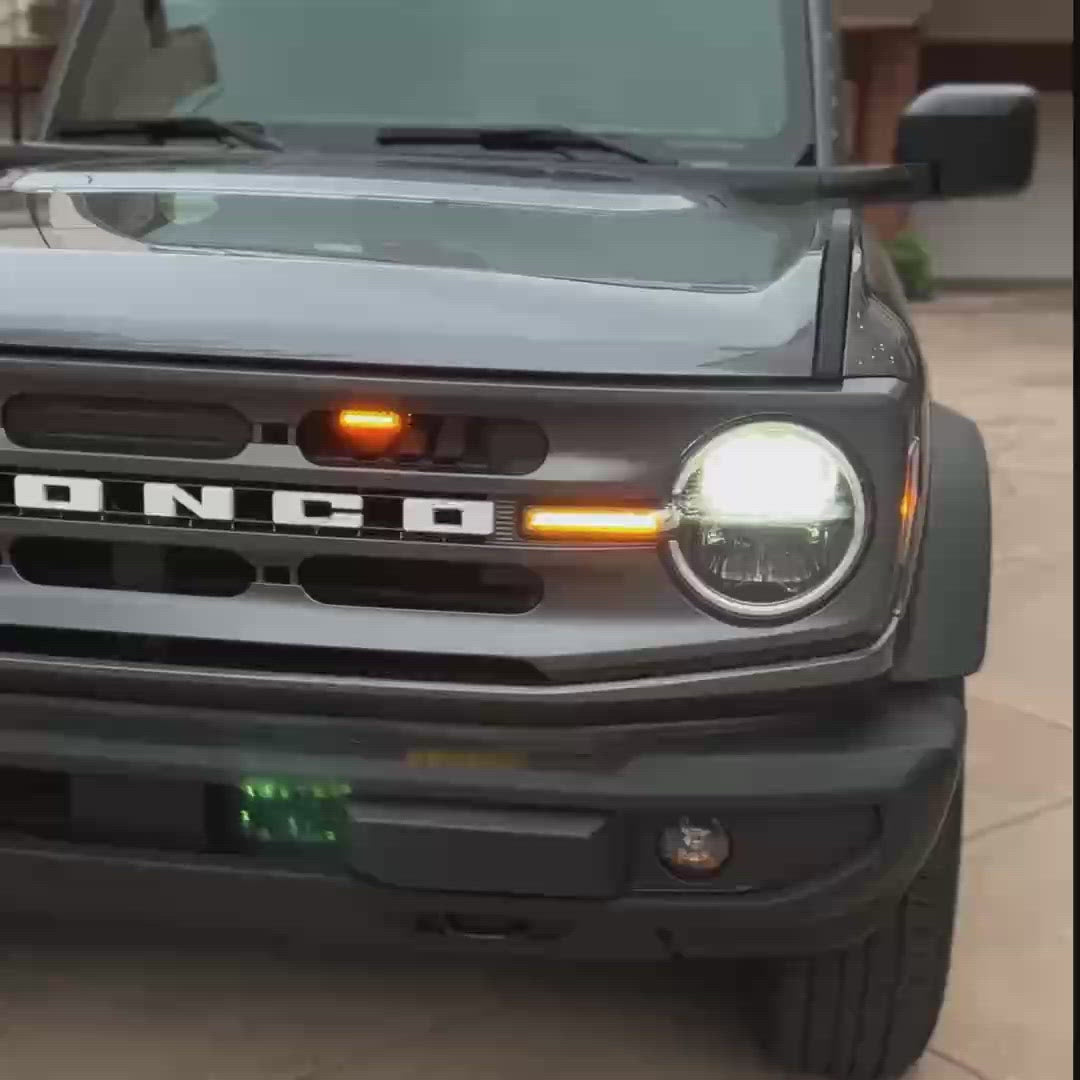 Bronco Grille Marker Lights | Ford Bronco Lights | Bronco Leds